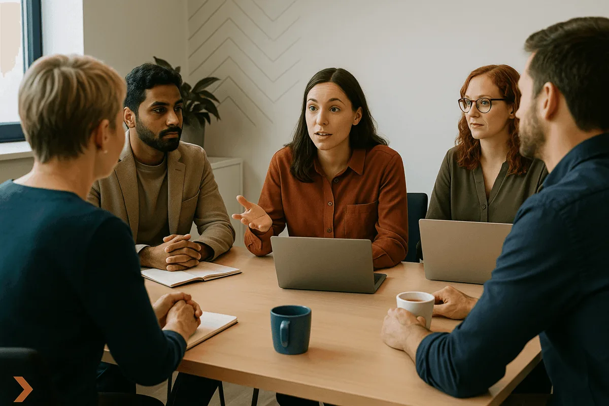 Illustration representing psychological safety in a team